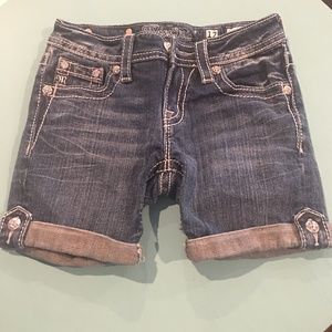 Miss Me Denim Mid Shorts
